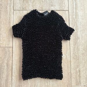 Y2K xhileration stretchy popcorn bubble shirt goth emo punk whimsigoth Vintage